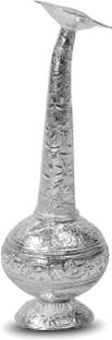 POSHIFY German Silver Panir Dani - Water Sprinkler, Home Decor, Puja Room Essentials Silver