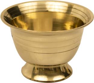 Spillbox Puja chandhan Turmeric Sandal multipurpose Bowl Stand for temple-Padam payala Brass