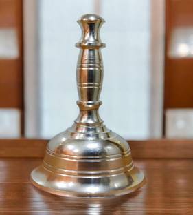 Sigaram 4.7 Inch Brass Pooja Bell For Home Pooja Decore K4493 Brass