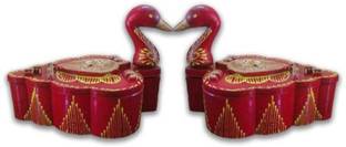 YuviKrissh Roli/Kumkum/Chawal/Haldi Wooden Chopda/Box for Gift and Pooja Purpose Wooden