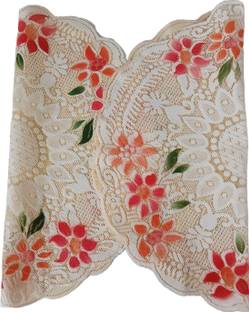 Nimmi Decore of Pooja Thali Designer Flower Design Thal Posh Plate Cover Combo of 2 Cotton