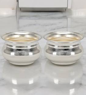 Sigaram German Silver 2 Inch kum Kum Bharani Cup For Home Pooja Decore K4424 Silver