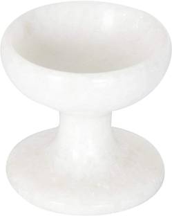 SK Craft Marble Candle Stand/Diya/Indian Oil Lamp for Lighting Decoration Marble
