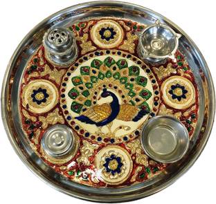 Antiques Nirmala puja thali Steel