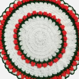 MS सुपर सर्विसेज़ Handmade Wool Home Puja Thali Cover Rumal Thalposh वूल