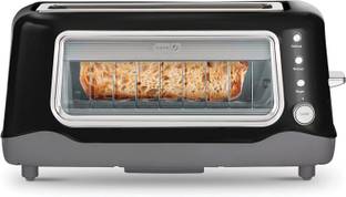 Dash Clear View Pop-Up Toaster (Black) 1100 W Pop Up Toaster