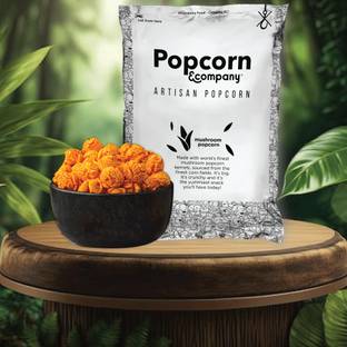 POPCORN&COMPANY Cheesy Sriracha Popcorn, Party Pack, 500 g Combo with Red Tins Cheesy Sriracha Popcorn Popcorn