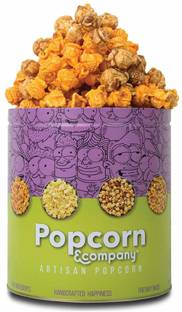 POPCORN&COMPANY Chicago Mix Popcorn Ready to Eat Flavored Popcorn Regular Tin-80 g Chicago Mix Popcorn