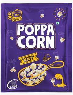 poppacorn Instant Popcorn Hot 'N' Fresh Popcorn, Pouches 70GmsX15Pcs, Natural Salty Natural Salty Popcorn