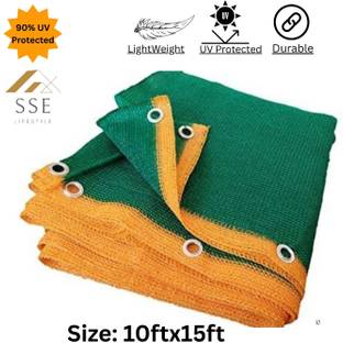 SSE (10Ftx15Ft) Green Shade net 90% UV Block For Garden/Balcony/Plants Portable Green House