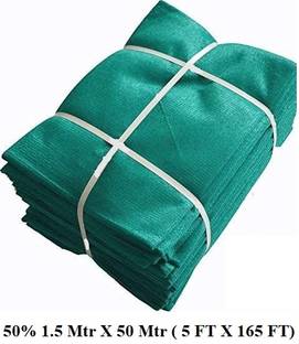 Harp Shade & Garden net Green House UV Stabilized Agro Net 50% Shade 1.5 * 50 Meters (Green) Portable Green House