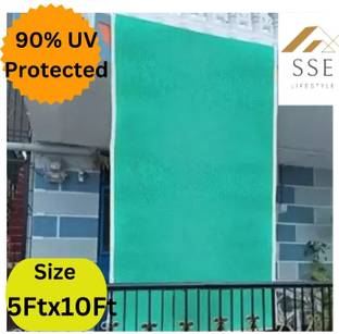 SSE (5Ft'x10Ft') -90% Green Shade Net Green Net For Balcony/Garden Net/Green Net Portable Green House