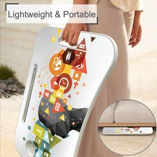 mre Wooden Foldable Students Stand, Computer Desk Folding, Portable Laptops Tables Wood Portable Laptop Table