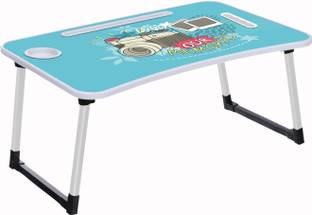 kitchoff Portable Laptop Study Table, Foldable Students Stand For Office Computer Desk Wood Portable Laptop Table
