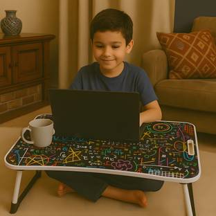 kitchoff Foldable multipurpose Laptop Table Wood Portable Laptop Table