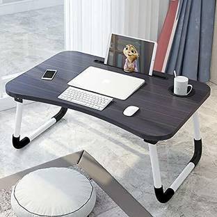 Prachi Foldable Bed Study Table Multifunction Lapdesk for Children Table Wood Portable Laptop Table