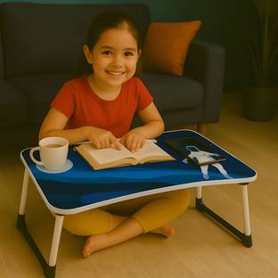 sai praseeda AdjustableTableMateLaptop,KidStudyUtilityMultiPurposeBLACKColor Plastic Portable Laptop Table
