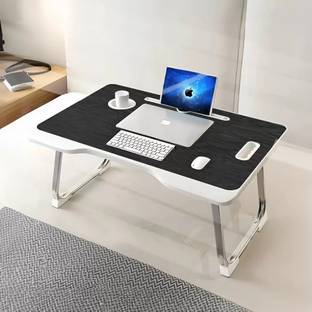 Sasimo Laptop Desk, Portable Foldable Cup Holder Laptop Bed Tray Table with Drawer Metal Portable Laptop Table