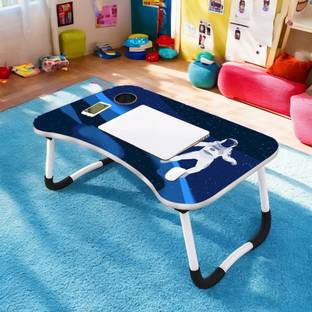 Furnspace Portable Laptop Study Table, Foldable Students Stand For Office Computer Desk Wood Portable Laptop Table