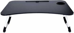 The Haridham Enterprise Multi-Purpose Laptop Desk for Study and Reading with Fold able Non-Slip Legs Wood Portable Laptop Table