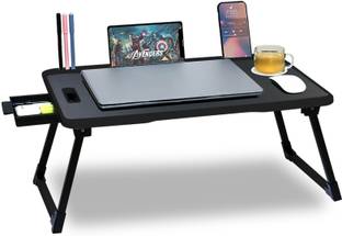 FurniGully Foldable multipurpose Table Wood Portable Laptop Table