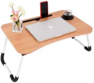 vasukien Foldable multipurpose Laptop Table For Study or Work and Dinner Wood Portable Laptop Table