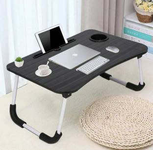 FILLYRUN Multipurpose Fold-able Laptop Table / Study Table Wood Portable Laptop Table