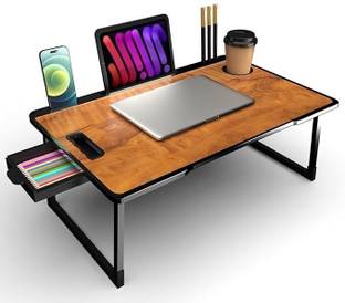 PRIVILON Foldable multipurpose Table Wood Portable Laptop Table