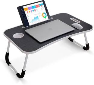 Flipkart Perfect Homes Studio Foldable Lapdesk for Couch (Walnut) Wood Portable Laptop Table