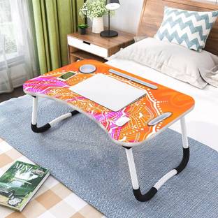 PRIVILON Foldable Bed Study Table Multifunction Lapdesk for Children Table Wood Portable Laptop Table