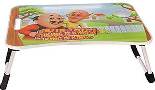 nikhare Foldable Laptop Motu PATLU Table Cartoon Printed Kids Study Table for Children Wood Portable Laptop Table