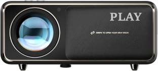 PLAY Gold 3D Projector with Native Full Hd, Android 9, 5G WiFi & Bluetooth Speakers (10000 lm / Wireless / Remote Controller) Portable Projector