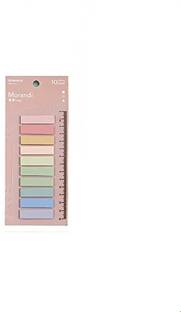 Levin Morandi Sticky Tabs, Translucent Book Tabs for Annotating Books, 200 Sheets Transparent Morandi Sticky note, 10 Colors