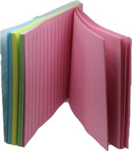 champcool 4x6 Self-Stick Sticky Note Pad,100 sheet 4 colour in a sheet ,(set of 1) 100 Sheets pop up, 4 Colors