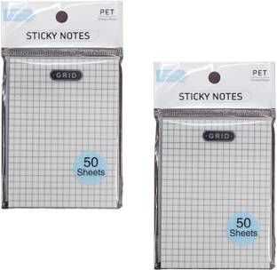 R H lifestyle Translucent Waterproof Sticky Notes Aesthetic Clear Self-Sticky 50 Sheets REGULAR, 1 Colors