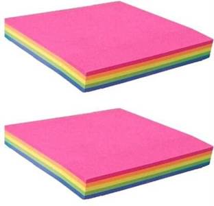 Peeplvalue Magic Sticker 400 Sheets Regular, 5 Colors