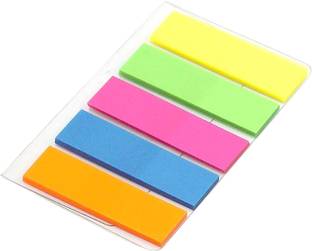 greencom Rectangle Flags Index tab, Fluorescent Self Sticky Notes, Text Highlighter 100 Sheets 5 Colors coding labels sticky note, 5 Colors