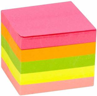 Excel Multicolor 100 Sheets Note Memo Pad 400 Sheets, 5 Colors
