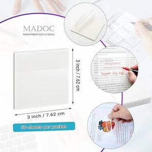 Postit Self stick note 50 Sheets transprent, 1 Colors