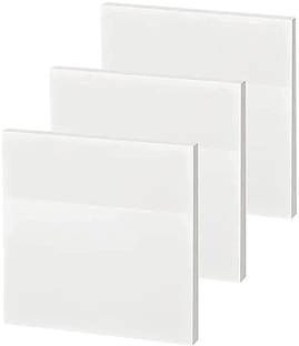 BM RETAIL 3x3 inch 100 Sheet Clear Sticky Note Waterproof Translucent Sticky Note 100 Sheets Sticky Notes, 1 Colors