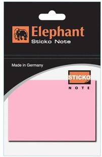 ELEPHANT Sticky Note Pink Color,Sticky Notes Pad 3x3 Size for Notes,Reminders 100 Sheets Regular, 1 Colors