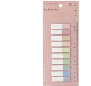 Levin Morandi Sticky Tabs,Sticky Tabs,Book Tabs,Index Tabs, Page Tabs, Page Markers 200 Sheets Transparent Morandi Sticky note, 10 Colors