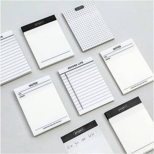 Auxmir sticky notes pad set contains 4 different themes of per pad 50 Sheets MEMO PAD, 1 Colors