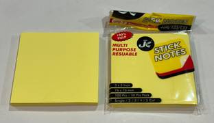 MIHIT 3*3 " Sticky note set of 1 Packet Note Pad/Memo pad per pack 100 Sheets Regular, 1 Colors