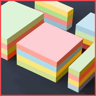 Buyer Choice 3*3 80 Sheets Creative Colorful 400 Sheets Memo Pad Note, 5 Colors