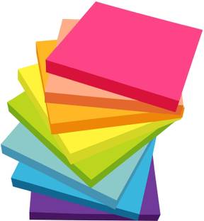 Buyer Choice 3*3 80 Sheets Super Sticky Notes, 2X Sticking Power, 3 in x 3 in, 8 Colors