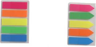 Levin Clear Note Arrow Flags Self Sticky Notes and Page Markers for Office School 200 Sheets sticky note, 5 Colors