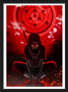 Uchiha Itachi x Sharingan | Naruto Framed posters | Anime Frames Paper Print