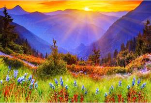 Poster Sunrise Photo For Wealth Rising And Prosperity Home And Office sl-15047 (Wall Poster, 13x19 Inches, Matte Paper, Multicolor) Fine Art Print