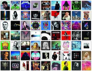 Aesthetic 70 Pcs Music Album Covers For Room Wall Decor Self Adhesive Posters Fine Art Print